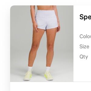 Lululemon Speed Up High Rise Shorts